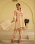 Kora Rose – Dori Embroidered A-Line Suit Set with Short Kurta and Pockets